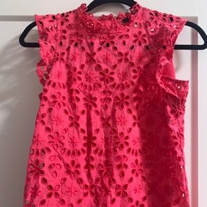 J CREW Sz XXS Eyelet Top